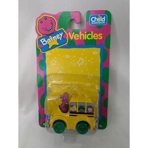 Barney Dinosaur Diecast School Bus Vehicle 1993 Child Dimension